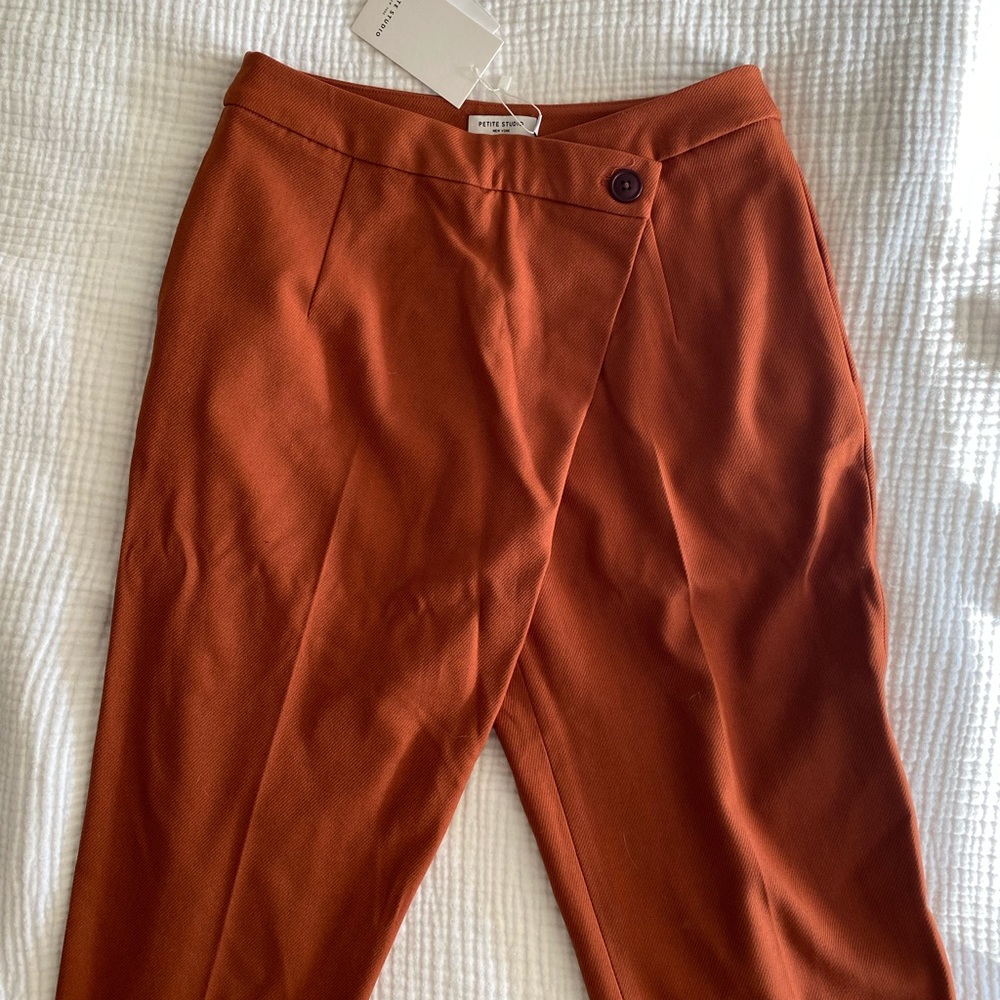Petite Studio crossover trousers